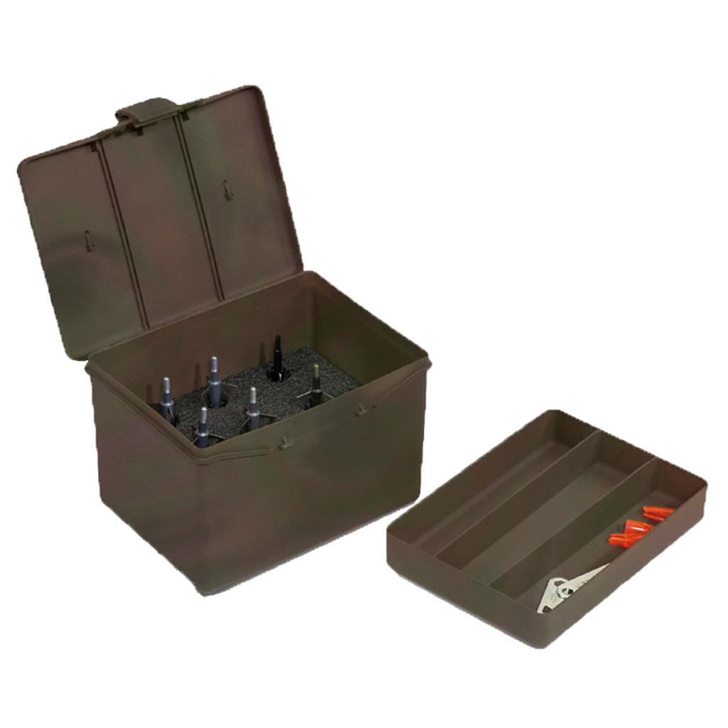 Plano Archery Accessory Box with Foam Insert Green Large