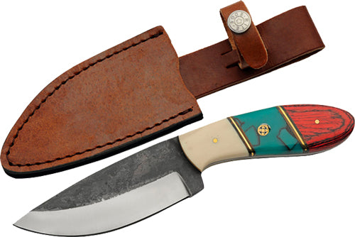 SZCO 8.5" Redtail Hunter Fixed Blade with Leather Sheath