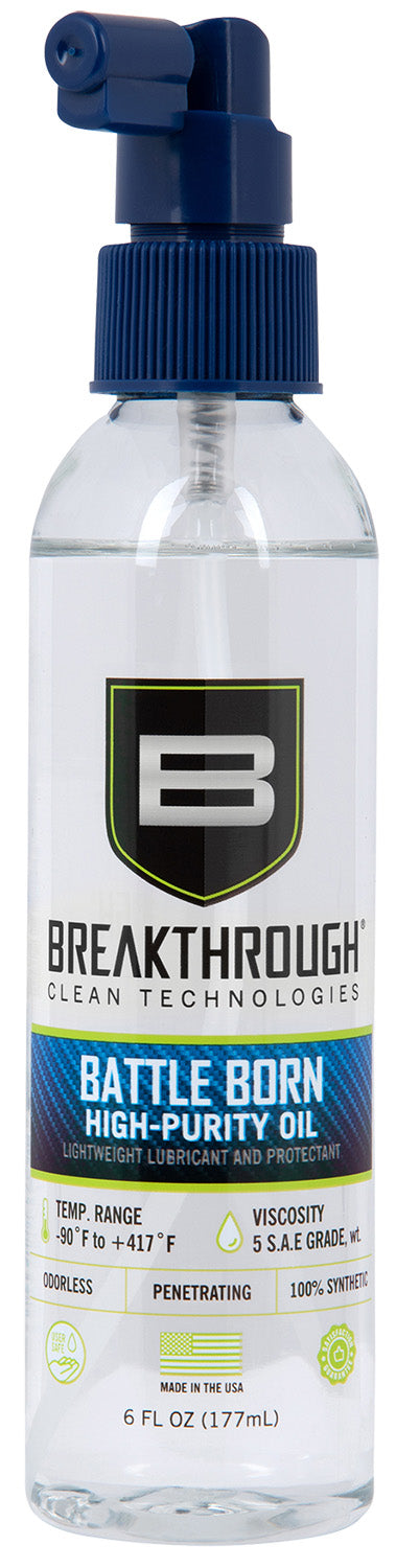 Breakthrough Clean BTO6OZ 6 oz Battle Born HP Synthetic Gun Oil Spray