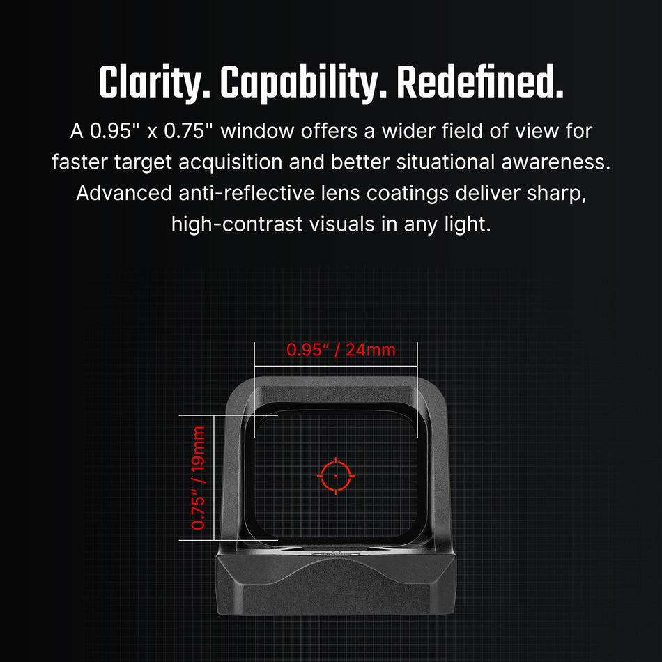 Osight C 3 MOA Red Dot with 32 MOA Circle Multi-Reticle Optic System