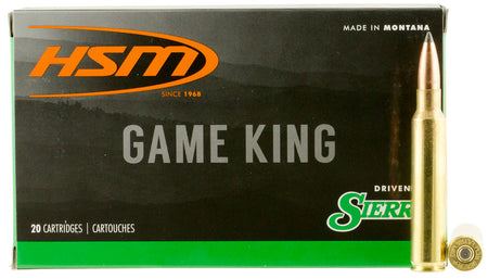 HSM .338 RUM Sierra Game King 215 grain Spitzer Boat Tail ammunition