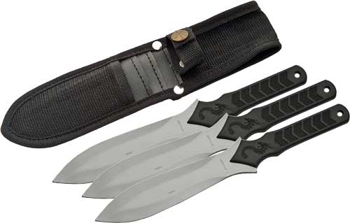 Rite Edge SZCO 10" Dragon Throwing Knives 3-Piece Set with Sheath