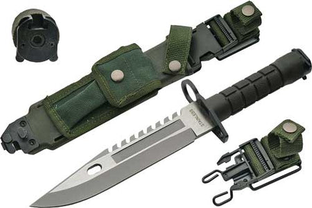 SZCO 7.75" M-9 Style Commando Fixed Blade Knife with Sheath