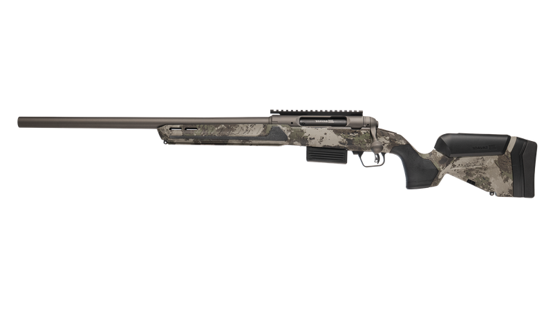 Savage Arms 32806 220 Harvester Full Size 20 Gauge Bolt 2rd 22" Slug Barrel, AccuStock w/AccuFit V2 Savage Woodland Camo Synthetic Stock, Left Hand