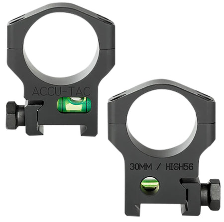 Accu-Tac HSR300 Precision 30mm Scope Rings Flat Black CNC Machined