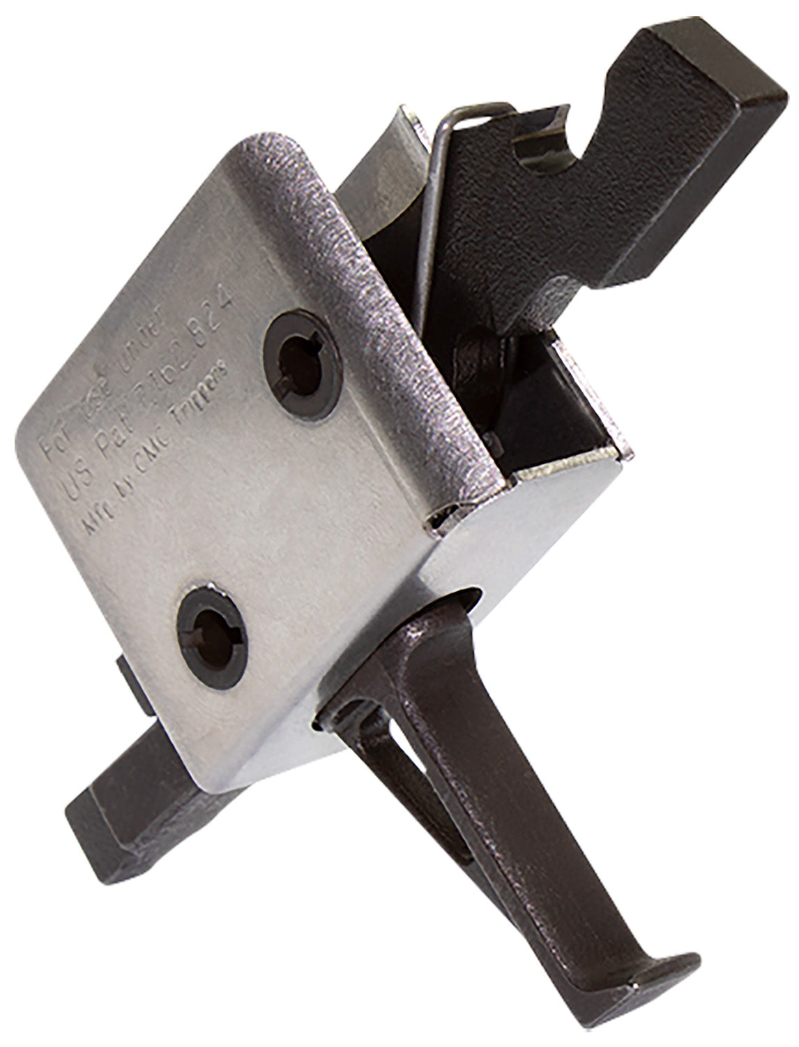 CMC Triggers 91507 AR-15 Drop-In Single-Stage Flat Trigger 3.50 lbs Black Silver