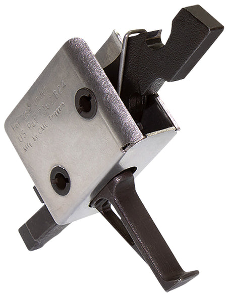 CMC Triggers 91507 AR-15 Drop-In Single-Stage Flat Trigger 3.50 lbs Black Silver
