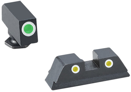 TruGlo TG231G1AW Tritium Pro Green Tritium White Outline Sights for Glock 42/43 Series