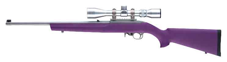 Hogue 10/22 Heavy Barrel Stock OverMolded Purple