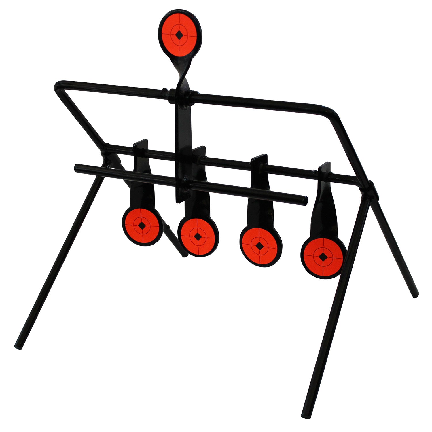Birchwood Casey 47022 World of Targets Gallery AR500 Steel Gallery Target Rimfire Black/Orange Impact