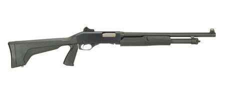 Stevens 22439 320 Security 20 Gauge 3" 5+1 18.50" Matte Blued Carbon Steel Barrel, Matte Black Fixed Pistol Grip Stock Ambidextrous, Ghost Ring Sight