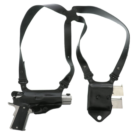 Galco Miami Classic II OWB Black Leather Shoulder Holster System 1911 3.5" Right Hand
