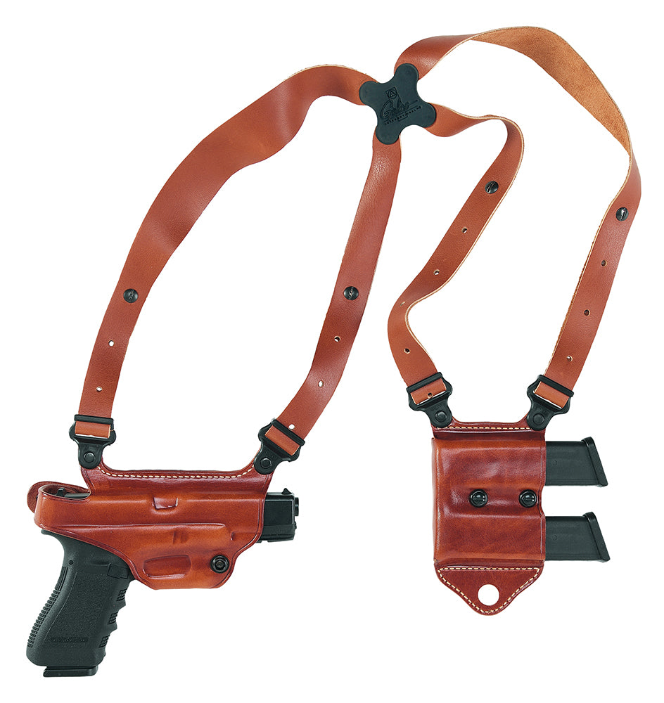 Galco Miami Classic II Tan Steerhide Shoulder System Glock 17 Gen1-5 19 Gen1-5 Right Hand