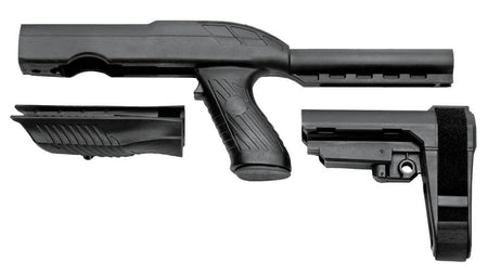 SB Tactical 1022A301SB Pistol Stabilizing Brace Kit for Ruger 10/22 Charger Takedown - Black