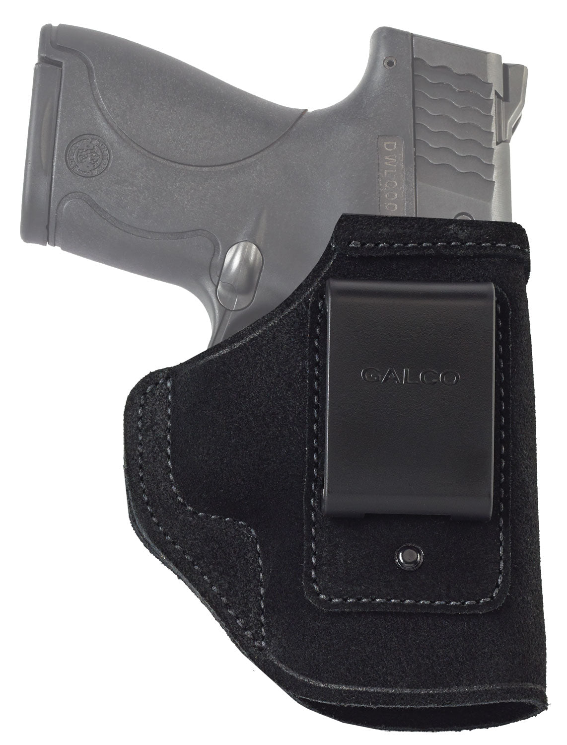 Galco Stow-N-Go IWB Black Leather Holster S&W M&P Shield w/Crimson Trace Laser Right Hand