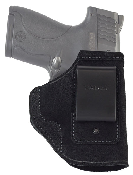 Galco Stow-N-Go IWB Black Leather Holster S&W M&P Shield w/Crimson Trace Laser Right Hand