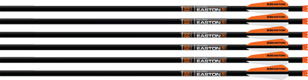 Easton 22" 9mm Carbon Xbow Bolt Half Moon Nock 3" Vanes 6 Pack