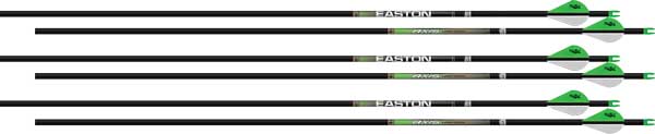 Easton Axis 4MM Long Range 400 Spine Arrow Pack with 2" Blazer Vanes (6-Pack)
