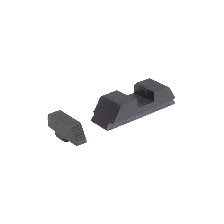 AmeriGlo Black Serrated Adj/Target Sight Set Compatible with Glock Models