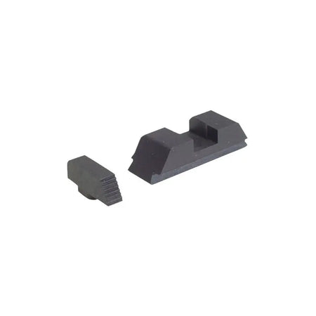 AmeriGlo Black Serrated Adj/Target Sight Set Compatible with Glock Models