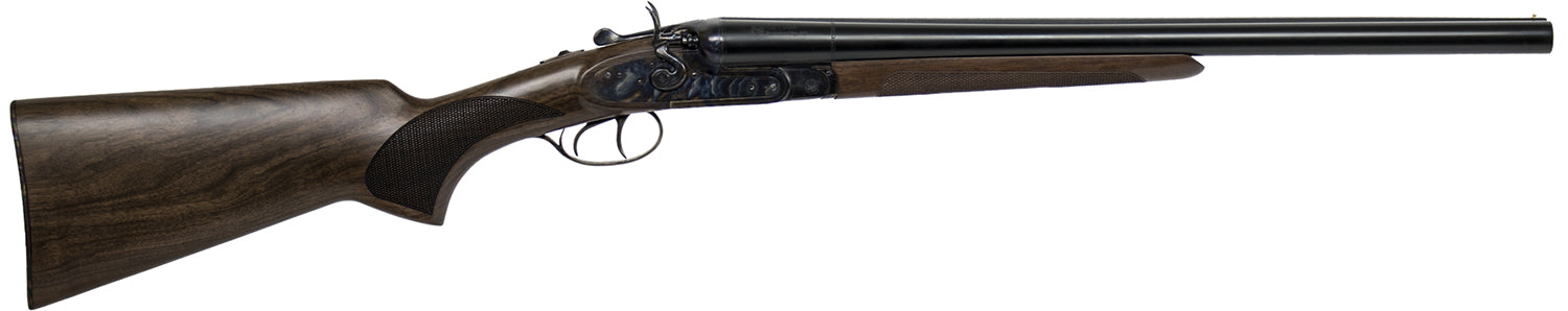 CZ-USA 06130 Hammer Coach 12 Gauge 2rd 3" 20" Black Chrome Barrel Color Case Hardened Rec Turkish Walnut Fixed Pistol Grip Stock Right Hand (Full Size) Includes Fixed Cylinder & Cylinder Chokes
