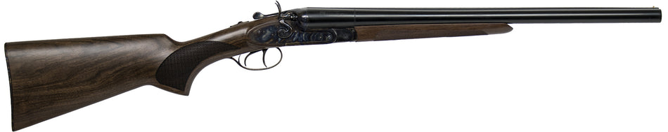 CZ-USA 06130 Hammer Coach 12 Gauge 2rd 3" 20" Black Chrome Barrel Color Case Hardened Rec Turkish Walnut Fixed Pistol Grip Stock Right Hand (Full Size) Includes Fixed Cylinder & Cylinder Chokes