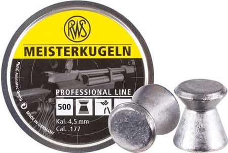 RWS Meisterkugeln Pro-Line 177 Cal 8.2 Grain Pellets 500-Pack