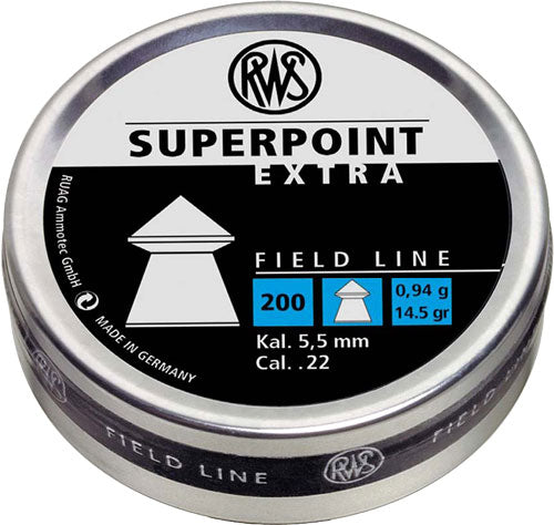 RWS .22 Superpoint Extra Pointed Air Gun Pellets 14.5 Grain 200-Pack