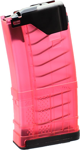 Lancer L5AWM 5.56x45mm NATO 20-Round Translucent Pink Rifle Mag
