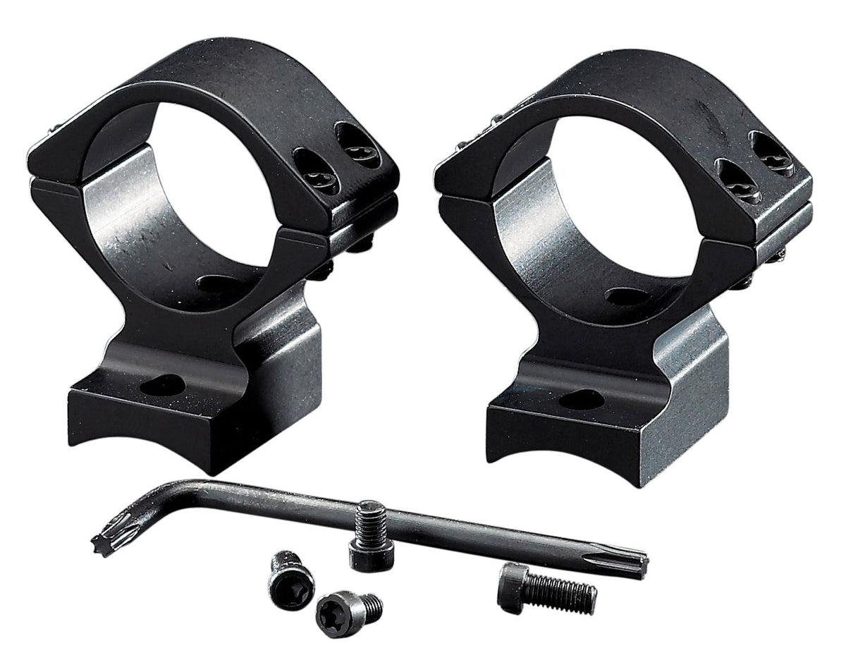Browning 12376 1" Medium Matte Black Integrated Scope Ring and Mount Combo BAR & BLR