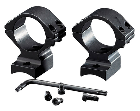 Browning 12376 1" Medium Matte Black Integrated Scope Ring and Mount Combo BAR & BLR