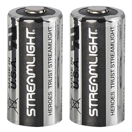 Streamlight 85175 CR123A 3.0 Volt Lithium Batteries for Flashlights, 2-Pack