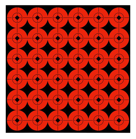 Birchwood Casey 1" Bullseye Self-Adhesive Target Spots Black/Orange 360 Pack