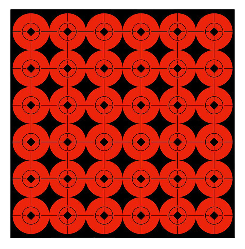 Birchwood Casey 1" Bullseye Self-Adhesive Target Spots Black/Orange 360 Pack