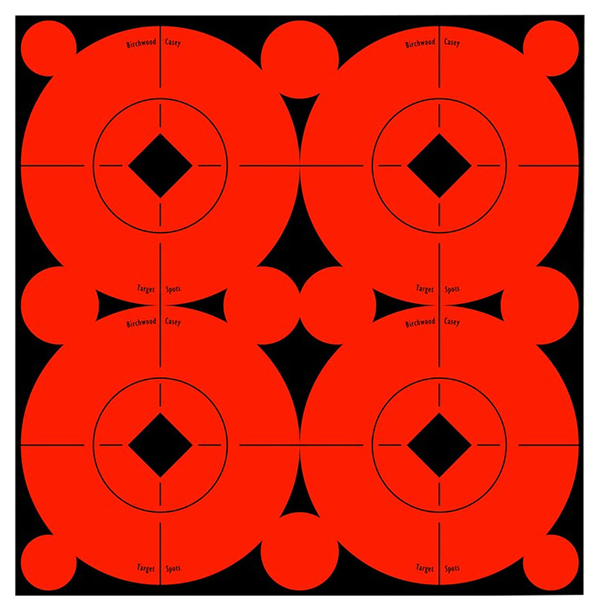Birchwood Casey 3" Bullseye Self-Adhesive Target Spots Black/Orange 40 Pack