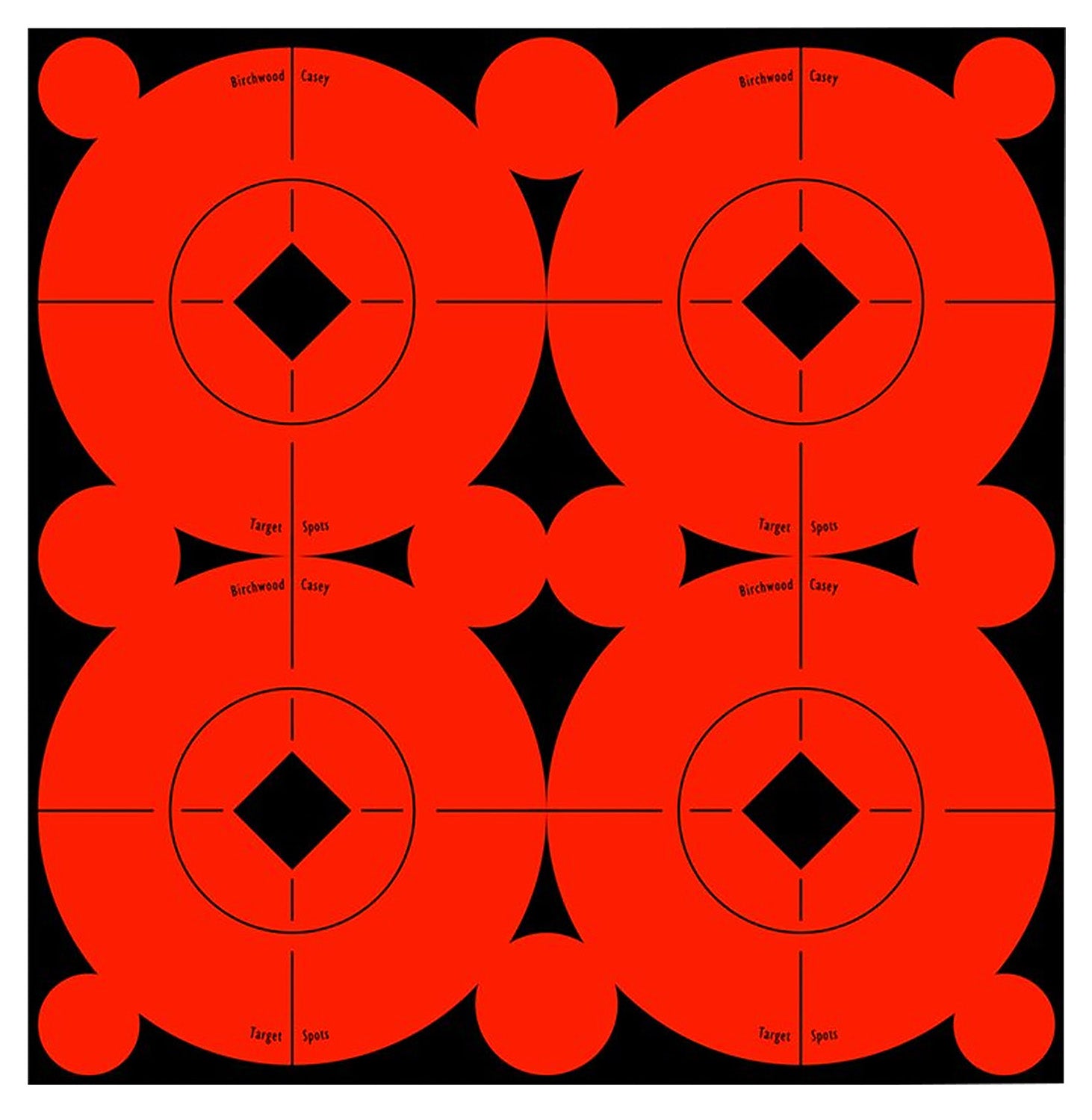 Birchwood Casey 3" Bullseye Self-Adhesive Target Spots Black/Orange 40 Pack