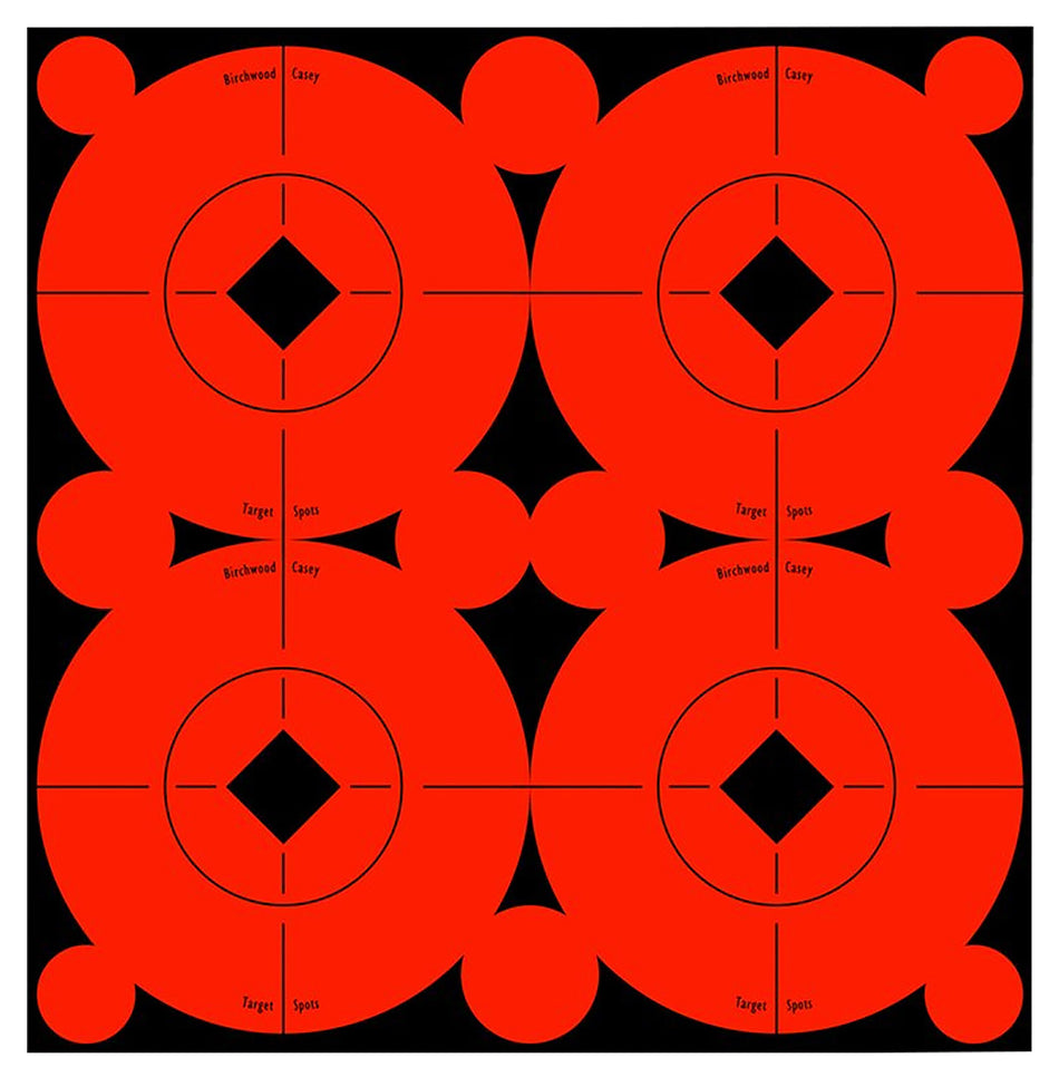 Birchwood Casey 3" Bullseye Self-Adhesive Target Spots Black/Orange 40 Pack