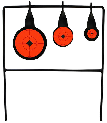 Birchwood Casey 46322 World of Targets Qualifier Rimfire Steel Spinner Target Black/Orange 3-Paddle