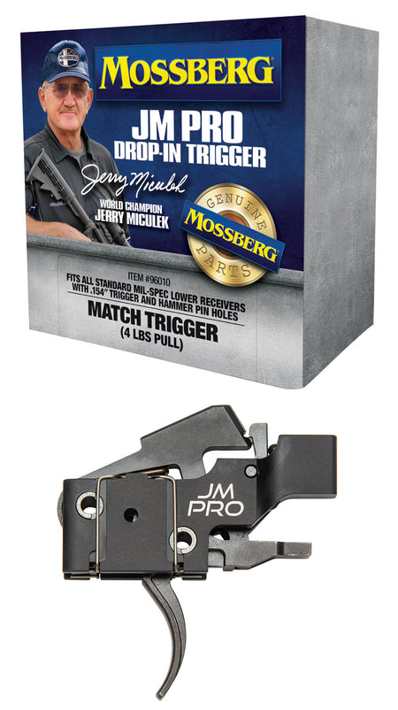 Mossberg 96010 JM Pro Match Drop-In AR Trigger 4 lb Creep-Free Break for AR15 & AR10 .154" Pin
