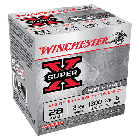 Winchester 28 Gauge Shotgun Ammo  2.75 in 5/8 oz #6