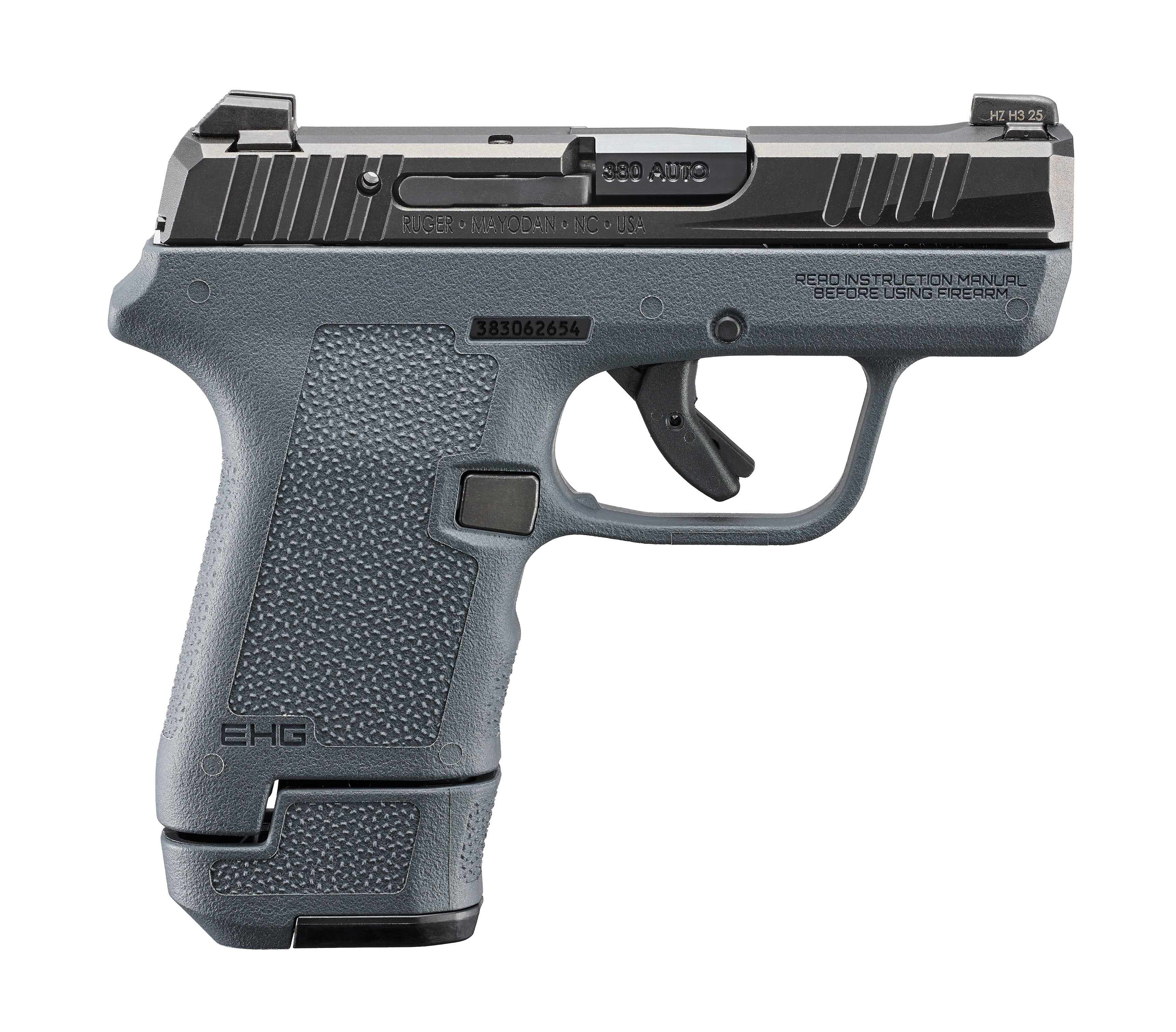Ruger 23702 LCP Max 380 ACP 13+1 2.80" Black Nitride Barrel & Steel Serrated Slide, Stealth Gray Polymer Frame