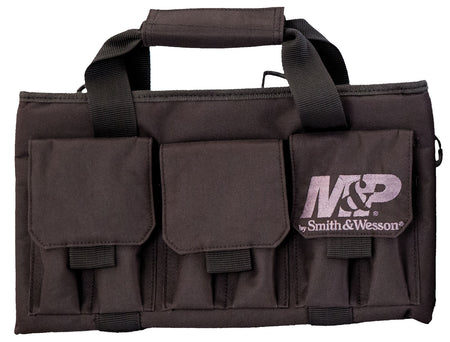 M&P Accessories 110028 Pro Tac Handgun Carry Case Black Nylon 14x7 Interior