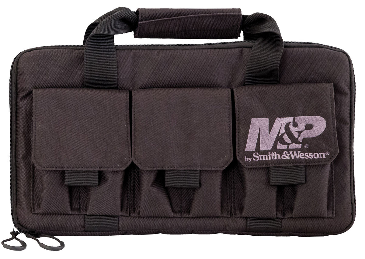 M&P Accessories 110029 Pro Tac 2-Handgun Carry Case Black Nylon with Heavy Duty Hardware