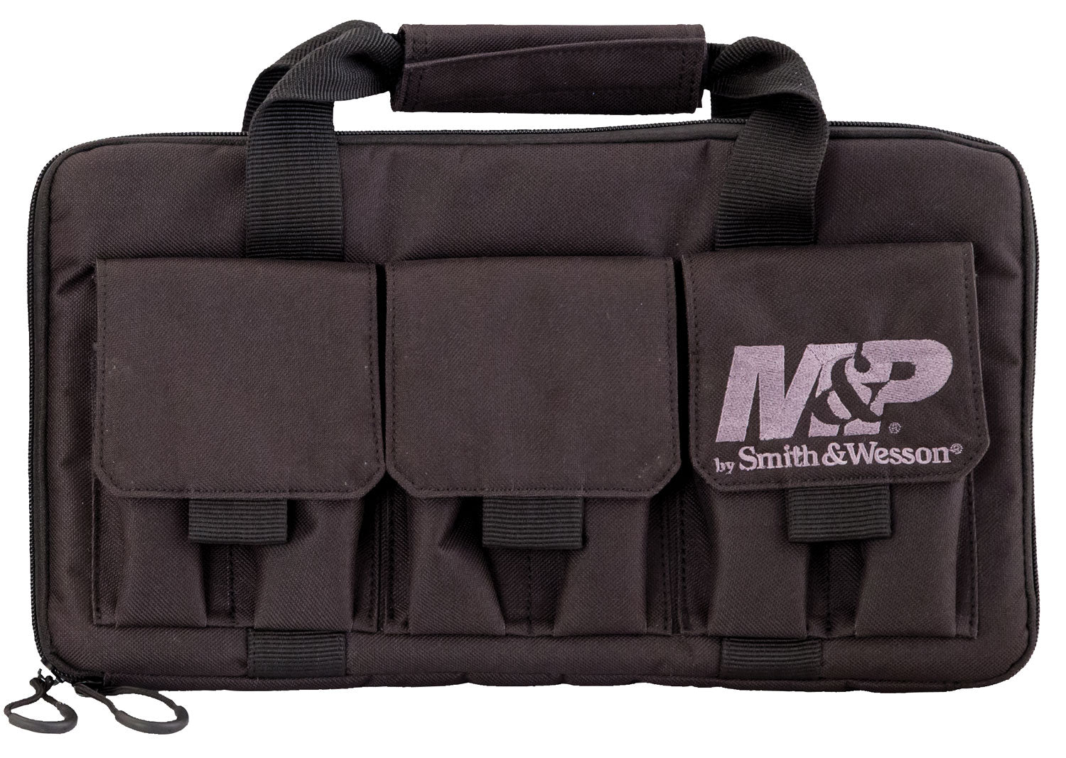 M&P Accessories 110029 Pro Tac 2-Handgun Carry Case Black Nylon with Heavy Duty Hardware