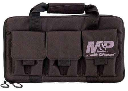 M&P Accessories 110029 Pro Tac 2-Handgun Carry Case Black Nylon with Heavy Duty Hardware