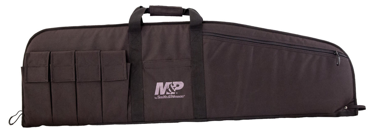 M&P Accessories 110015 Duty Series Medium Case Black Nylon Ballistic Fabric with Padding