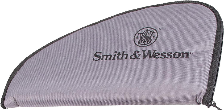 M&P Accessories 110020 Defender Large Black/Gray Nylon Pistol Case with Heavy Duty Hardware