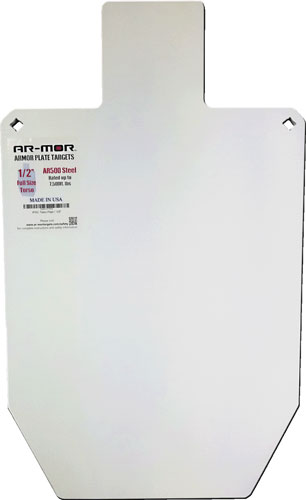 AR-MOR 66% IPSC Torso Target AR500 Steel 3/8" Thickness