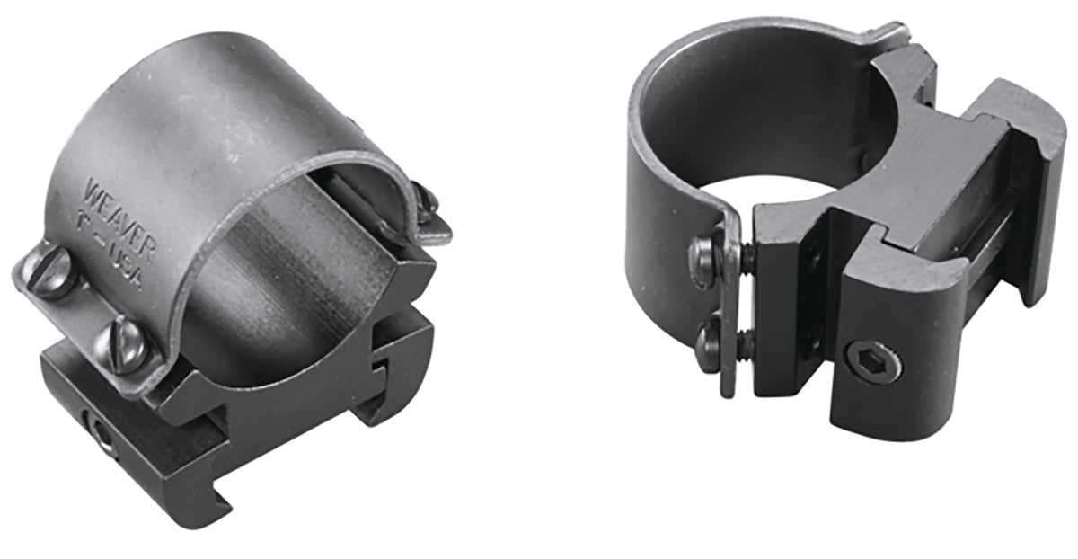 Weaver 49144 Matte Black 1" High Windage Adjustable Sure Grip Scope Rings