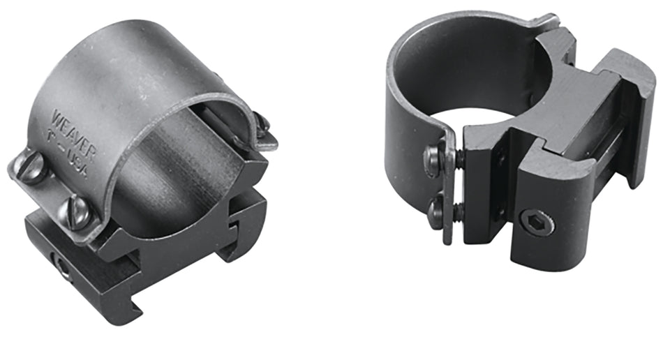 Weaver 49144 Matte Black 1" High Windage Adjustable Sure Grip Scope Rings